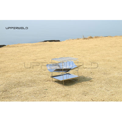 Wood Fuel Outdoor Ultra-Light Folding Grill Clean Finishing for Portable Barbecue