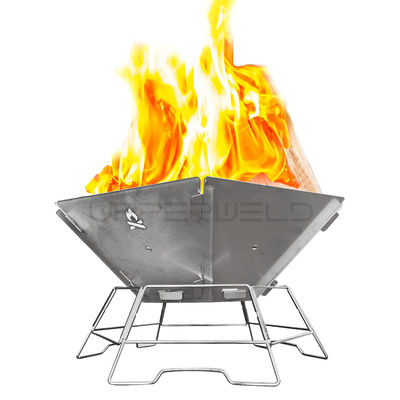 2KG Portable Garden Fire Bowl Large Wood Burning Fireplace for Backyard Bonfire Stocked