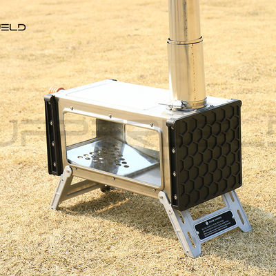 Outdoor Heating Stove Portable Wood Charcoal Folding Stove 304 Stainless Steel for Camping