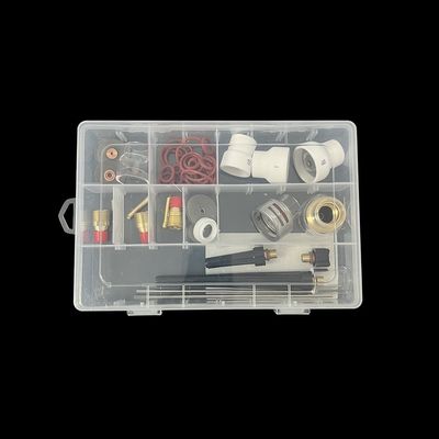 Welding Torch Accessories 48PCS Clear Nozzle Spare Parts Include Collet Upperweld