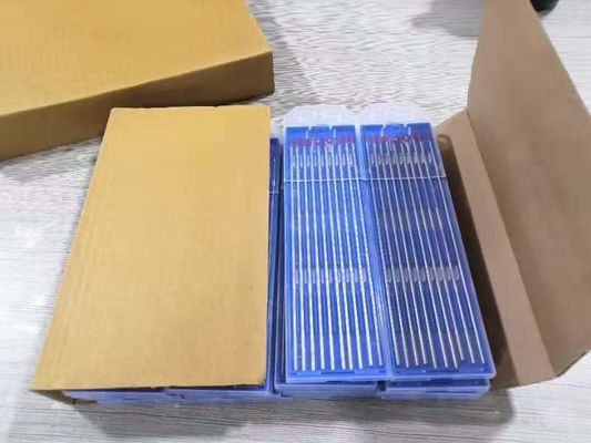 Blue 2% Lanthanated TIG 1/16'' 3/32'' 1/8''x 7'' 10 Pack WL20 Ground Finish Tungsten Electrodes for TIG Welding