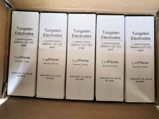 Blue 2% Lanthanated TIG 1/16'' x 7'' 10 Pack WL20 Ground Finish Tungsten Electrodes