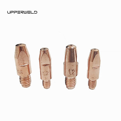 28mm Length M6 CRZR Material MIG Torch Contact Tip for Welding Consumables Design