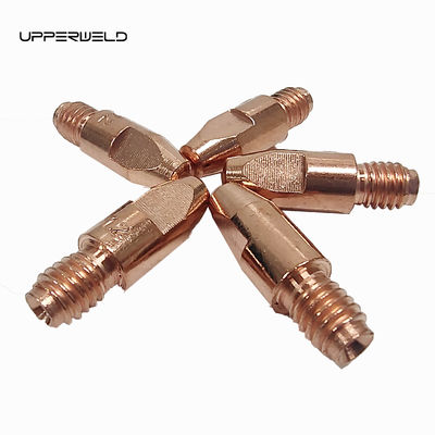 28mm Length M6 CRZR Material MIG Torch Contact Tip for Welding Consumables Design