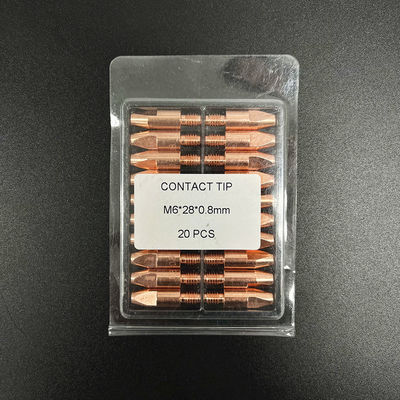 Professional M6 28 0.8MM Brass Contact Tip for Mig Welding Torch in Welding Industry