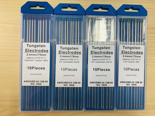 175mm 1.6mm Pure Lanthanated Green Tungsten Tig Welding Electrode 10pcs Package Quantity