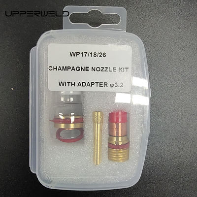 Stubby Gas Lens WP17 18 26 3.2mm Glass Kit for Wp17/18/26 Tig Welding Supplies and Parts
