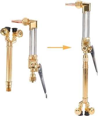Versatile Welding and Cutting Oxygen Acetylene Gas Torch Kit with Cutting Nozzle