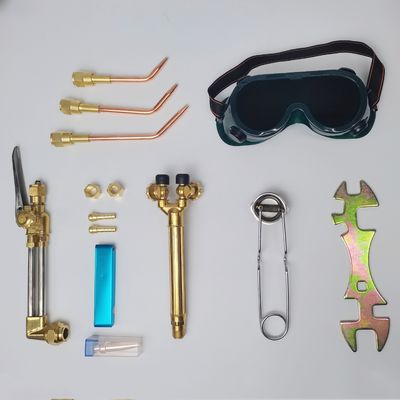 Versatile Welding and Cutting Oxygen Acetylene Gas Torch Kit with Cutting Nozzle