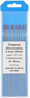 TIG Welding Consumables WES Purple Tungsten Electrodes Composite Tungsten 2.4mm*150mm