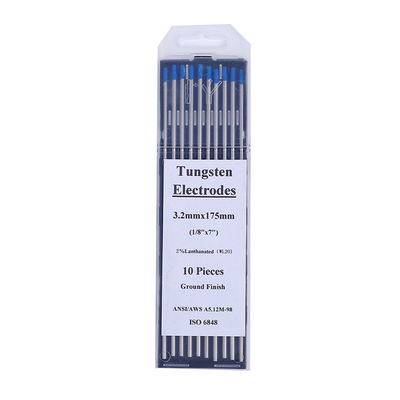 DC/AC Operating Current WL20 2.4mm*175mm Blue Tungsten Electrodes for TIG Welding