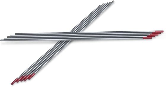 10-pack Red Tungsten Electrodes 2.4mm*175mm for TIG Welding Welding Current 40-230A