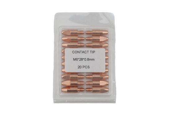 M6 28 0.8MM Gas Power Copper Mig Welding Torch Accessories for Welding Performance
