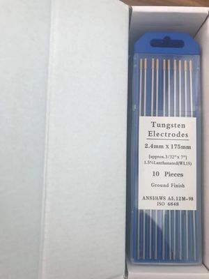 Tungsten Electrodes WL15 1.5% Lanthanated Golden Head 2.4mm for TIG Welding Consumables
