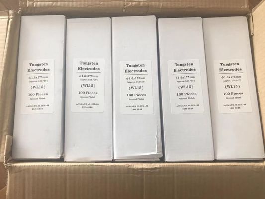 Tungsten Electrodes WL15 1.5% Lanthanated Golden Head 2.4mm for TIG Welding Consumables