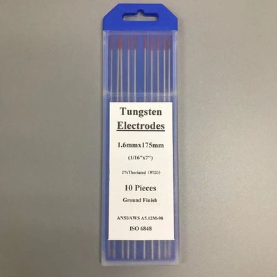 Tungsten Electrodes Welding Rod Red Tip 2% Thoriated 2.4mm*175mm For TIG Welding