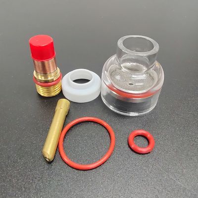 Better Gas Coverage Guaranteed with TIG Accessories Champagne Clear Nozzle Kit 54NQCN