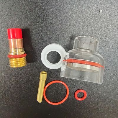 Better Gas Coverage Guaranteed with TIG Accessories Champagne Clear Nozzle Kit 54NQCN
