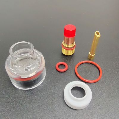 Better Gas Coverage Guaranteed with TIG Accessories Champagne Clear Nozzle Kit 54NQCN