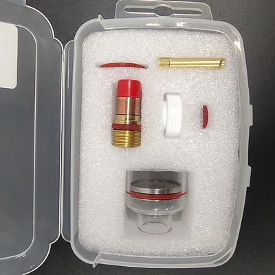 WP-17/18/26 Champagne 3.2mm Tig Nozzle Large Kit with Adapter For TIG Welding Quartz