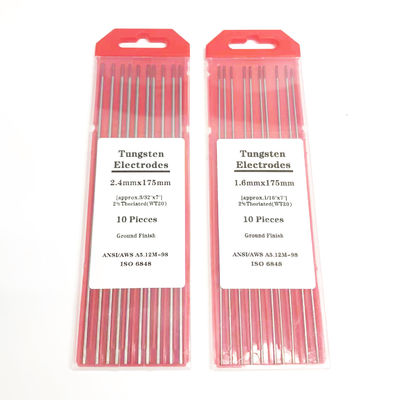 Welding Rods Red Tip 2.4mm*175mm TIG Welding Accessories for Welding Current 40-230A
