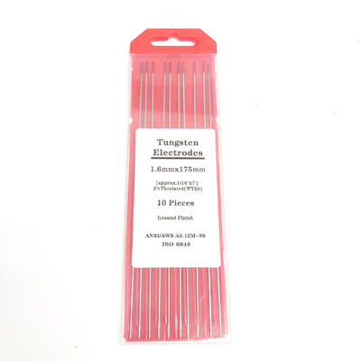Welding Rods Red Tip 2.4mm*175mm TIG Welding Accessories for Welding Current 40-230A