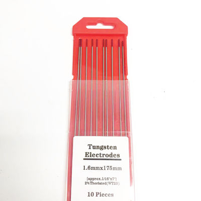 Welding Rods Red Tip 2.4mm*175mm TIG Welding Accessories for Welding Current 40-230A
