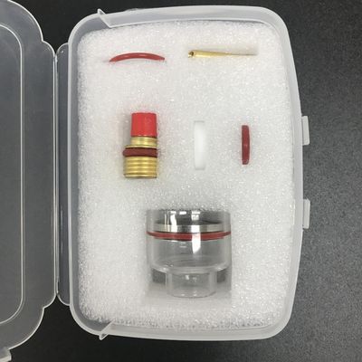 WP-9/20 Large Champagne Clear Quartz Nozzle Kit for 2.4mm Tig Welding Accessories