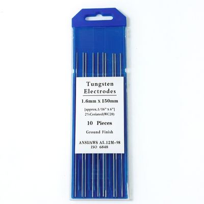 Customized ODM Support 1.6mm*150mm WC20 Tungsten Electrodes for TIG Welding Consumables