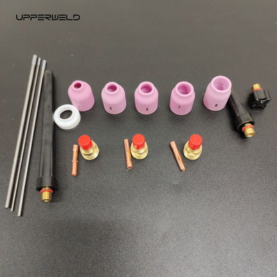 Water Cooled TIG Torch Accessories Kit Gas Lens Alumina Nozzle Back Cup for Welding
