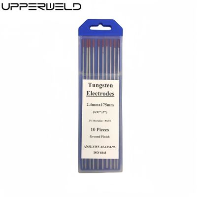 2.4mm*175mm WT20 Tungsten Electrodes for TIG Welding Torch Red Tip Customized Support