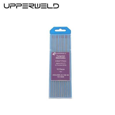 WT20 Tungsten Electrodes for TIG Welding 2% Thoriated Red 10-Pack 175 2.4mm 3/32 Inch