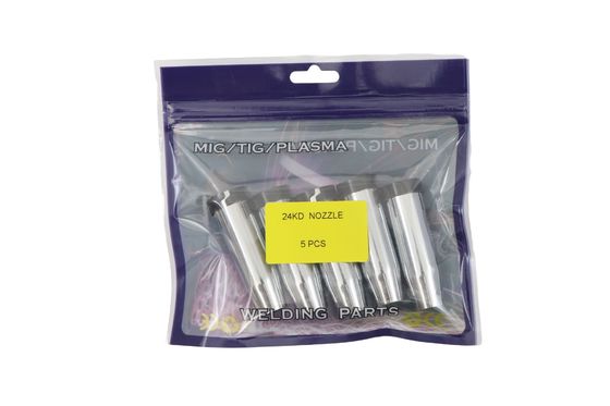 24KD MIG/MAG Welding Torch Cylindrical Welding Nozzle 1.2cm Diameter 5PCS Package Quantity