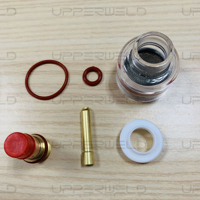 Gas Lens Kit 3/32 2.4mm Clear Glass Nozzle for PTA DB SR WP17 18 26 Welding Torch
