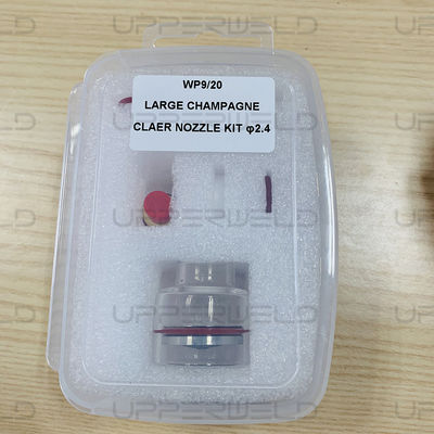 Gas Lens Kit 3/32 2.4mm Clear Glass Nozzle for PTA DB SR WP17 18 26 Welding Torch