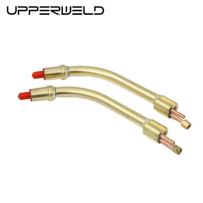 501D Swan Neck Water Air Cooled Gas Mig Torch For Welding With Golden Color