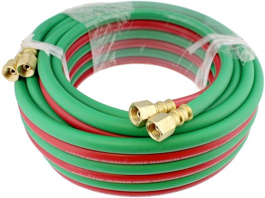 Industrial 12' Inert Gas Welding Hose 5/8&quot; UNF-18RH Fittings Included