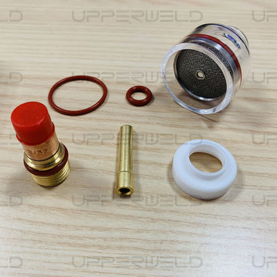 TIG Welding Torch Kit Glass Copper Rubber WP9/20 Nozzle Set of 7 for All WP-9/20/25 Series