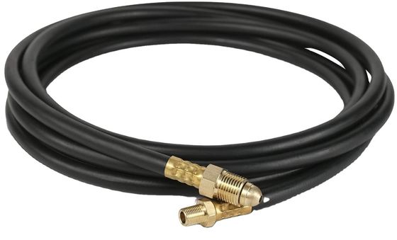 NBR Mig Tig 12' Inert Gas Welding Hose 5/8&quot; UNF-18RH Argon CO2 Mix Gas Flow Meter Regulator Hose
