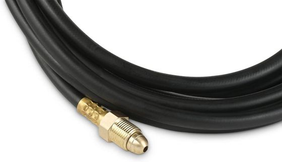NBR Mig Tig 12' Inert Gas Welding Hose 5/8&quot; UNF-18RH Argon CO2 Mix Gas Flow Meter Regulator Hose