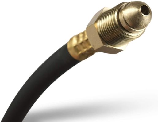 NBR Mig Tig 12' Inert Gas Welding Hose 5/8&quot; UNF-18RH Argon CO2 Mix Gas Flow Meter Regulator Hose