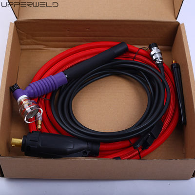200mm Length Red Hose Air-Cooled TIG Welding Torch with Electronic Ignition Connector