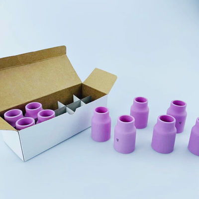 10Pcs TIG Welder Torch Accessories for Welding Pink Large Gas Lens Cup Alumina Nozzle