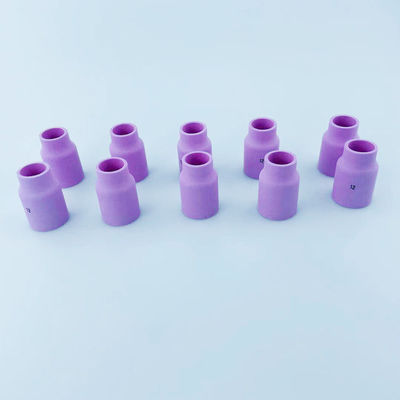 10Pcs TIG Welder Torch Accessories for Welding Pink Large Gas Lens Cup Alumina Nozzle