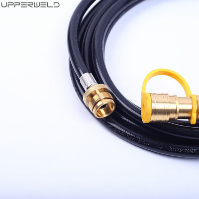 24 Feet Natural Rubber Gas Welding LPG Hose with 3/8inch Quick Connect/Disconnect Industrial-Grade