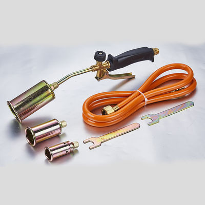 15pcs Gas Roofing Torch LPG Propane Heating Torch Weed Burner Kit with Hose 3 Brass Nozzles