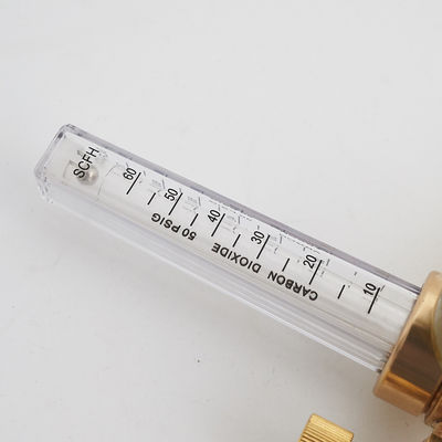 Adjustable Flow Meter Co2 Argon Regulator for 4000 Psi Inlet Pressure and 10ft Hose