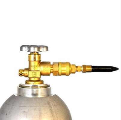 Balloon Inflator Brass Yellow Helium Gas Regulator with Hand Tight Cylinder Gauge