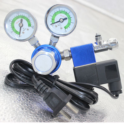 W21.8 G5/8 Thread Aquariums co2 regulator with solenoid valve 3500PSI output Pressure