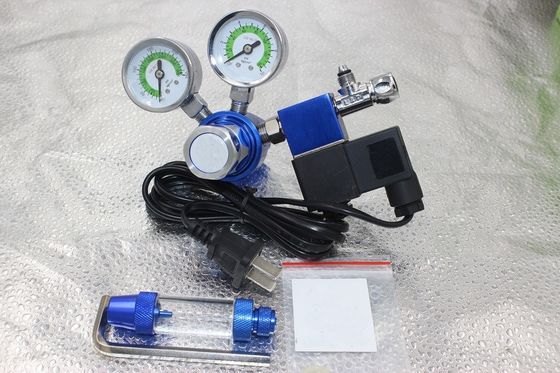 W21.8 G5/8 Thread Aquariums co2 regulator with solenoid valve 3500PSI output Pressure